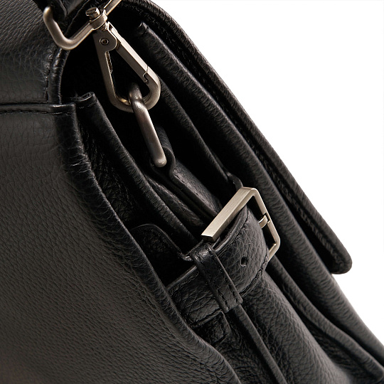 Портфель Dr.Koffer из натуральной кожи черный