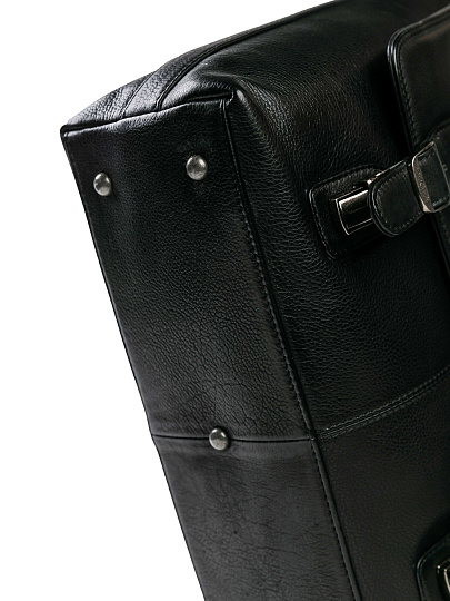 Портфель Dr.Koffer из натуральной кожи черный