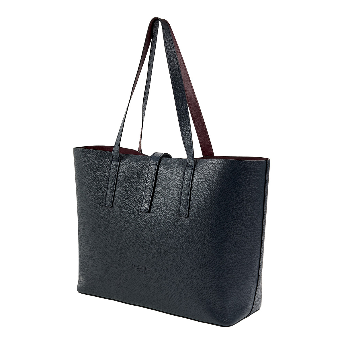 Женская сумка Dr. Koffer из натуральной кожи синяя