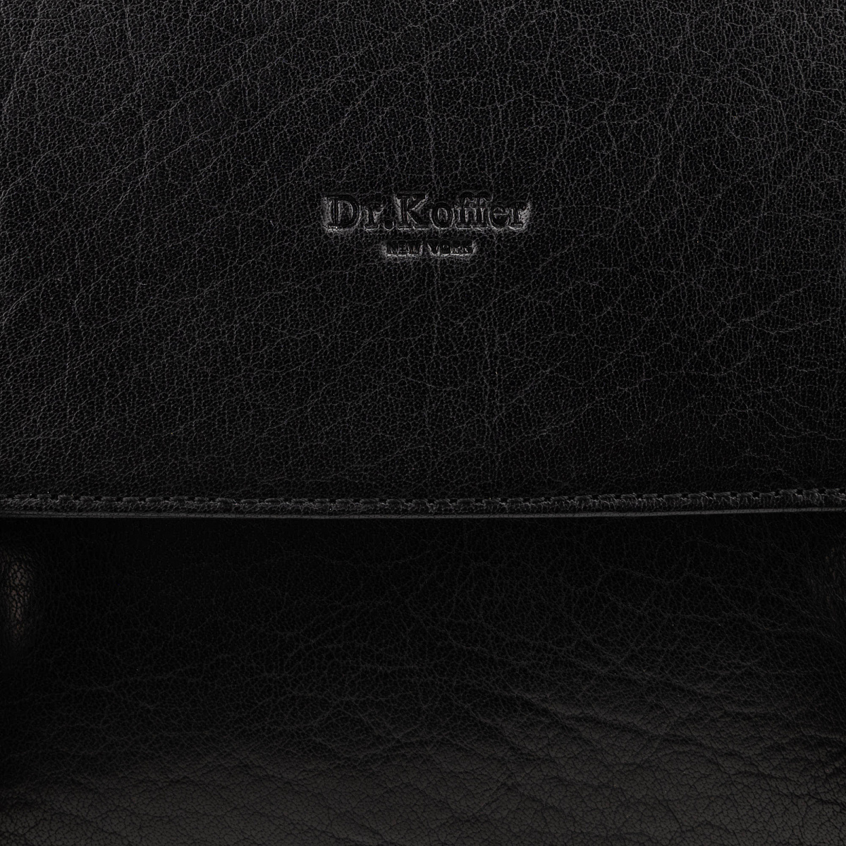 Портфель Dr.Koffer из натуральной кожи черный