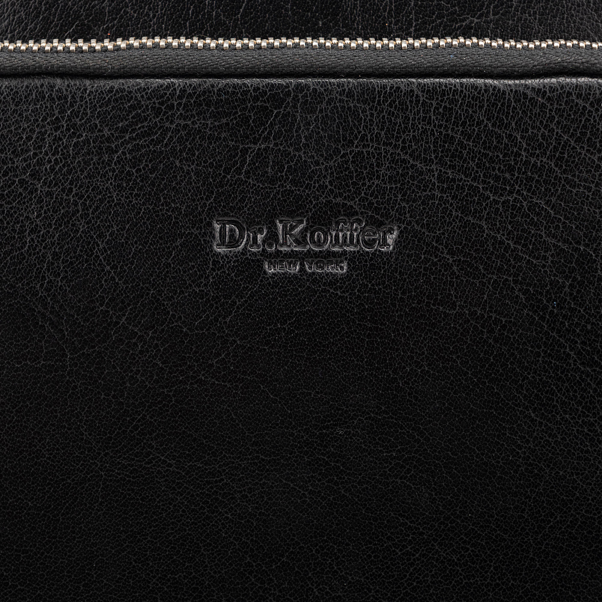 Деловая сумка Dr. Koffer из натуральной кожи черная