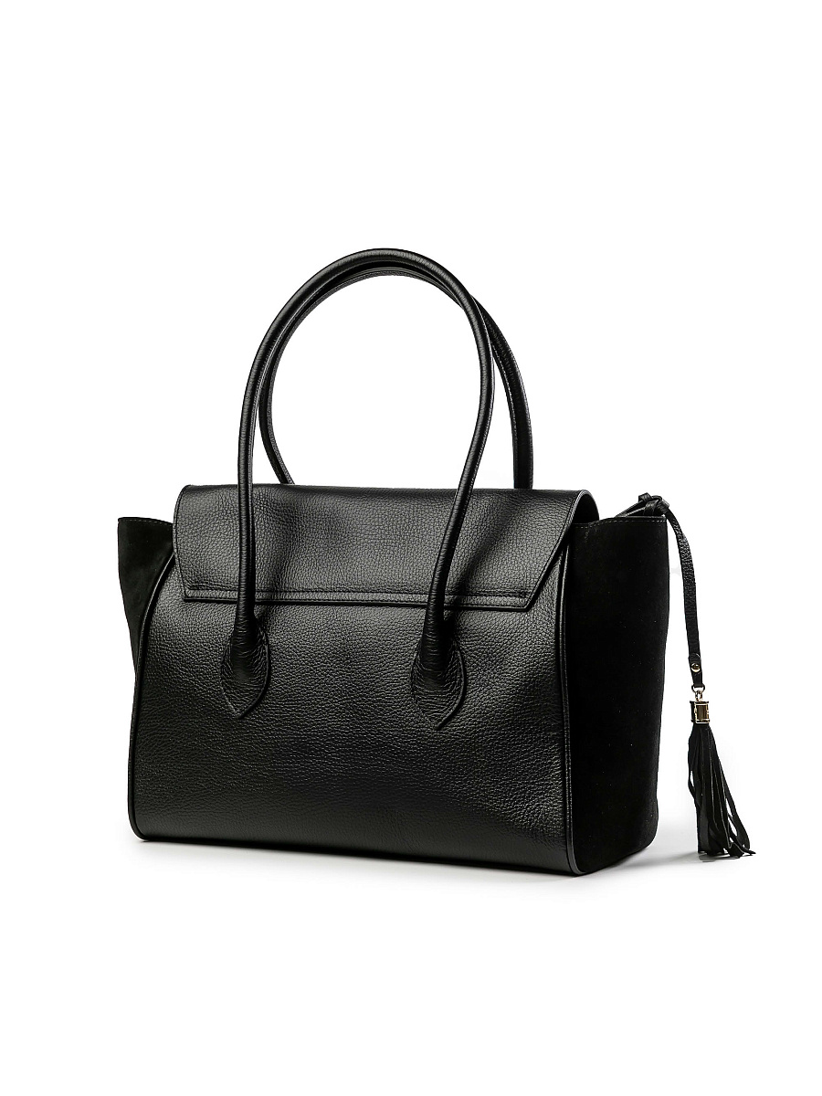 Женская сумка Dr.Koffer из натуральной кожи черная