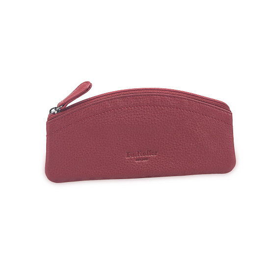 Очечник Dr.Koffer из натуральной кожи бордовый