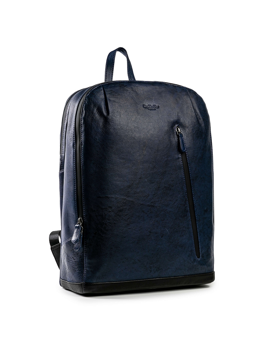 Рюкзак Dr.Koffer из натуральной кожи синий