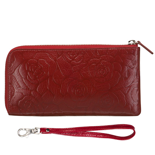 Портмоне Dr.Koffer из натуральной кожи бордовый