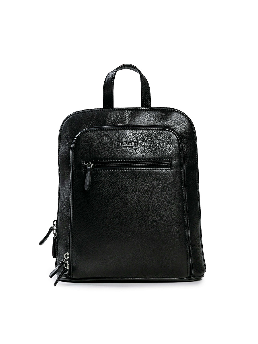 Рюкзак Dr.Koffer из натуральной кожи черный