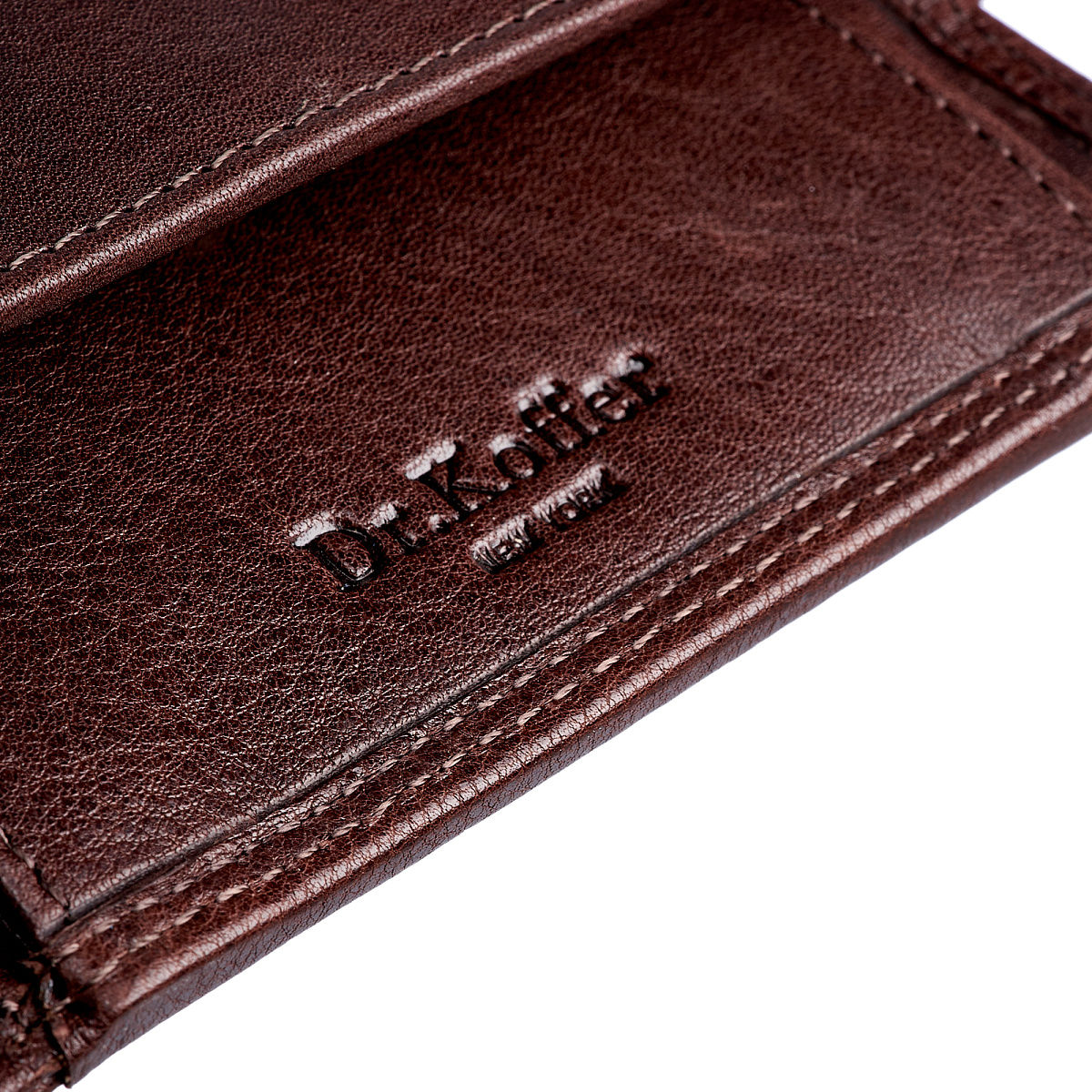 Портмоне Dr.Koffer из натуральной кожи коричневое