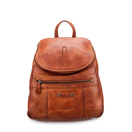 Рюкзак Dr.Koffer из натуральной кожи светло-коричневый