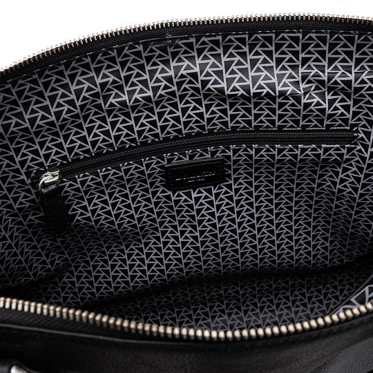 Деловая сумка Dr.Koffer из натуральной кожи черная